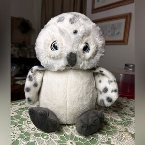 Plush Snowy Owl Stuffed Animal - White and Gray The Bear Factory